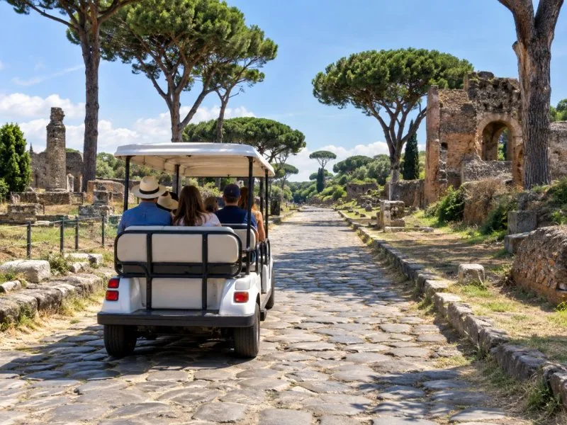 Appian Way Golf Cart & Catacombs